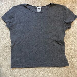 Au Coton Gray Women's Short Sleeve Tee